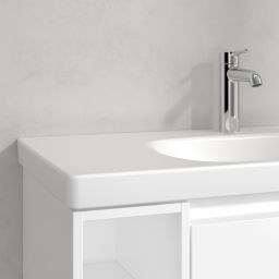 Villeroy & Boch Skyla umywalka 80x46 cm prostokątna meblowa prawa CeramicPlus Stone White 5A52R2RW