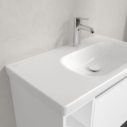 Villeroy & Boch Skyla umywalka 80x46 cm prostokątna meblowa prawa CeramicPlus Stone White 5A52R2RW