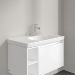 Villeroy & Boch Skyla umywalka 80x46 cm prostokątna meblowa prawa CeramicPlus Stone White 5A52R2RW