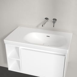 Villeroy & Boch Skyla umywalka 80x46 cm prostokątna meblowa prawa CeramicPlus Stone White 5A52R3RW