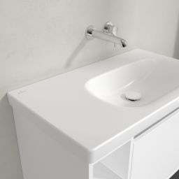 Villeroy & Boch Skyla umywalka 80x46 cm prostokątna meblowa prawa CeramicPlus Stone White 5A52R4RW