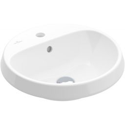 Villeroy & Boch Architectura umywalka 45 cm wpuszczana okrągła CeramicPlus Weiss Alpin 5A6546R1