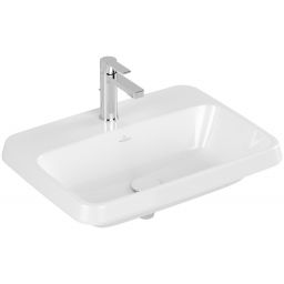 Villeroy & Boch Architectura umywalka 60x45 cm wpuszczana prostokątna CeramicPlus Weiss Alpin 5A6761R1