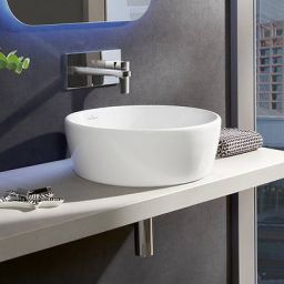 Villeroy & Boch Architectura umywalka 45 cm nablatowa okrągła CeramicPlus Weiss Alpin 5A2546R1