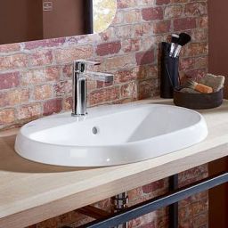 Villeroy & Boch Architectura umywalka 60x45 cm wpuszczana owalna CeramicPlus Weiss Alpin 5A6660R1