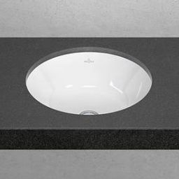 Villeroy & Boch Architectura umywalka 40 cm podblatowa okrągła CeramicPlus Weiss Alpin 5A7545R1