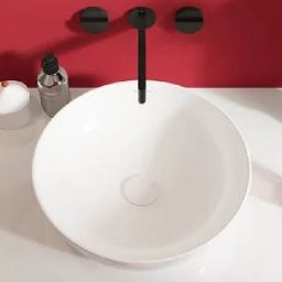 Villeroy & Boch Artis umywalka 43 cm nablatowa okrągła CeramicPlus Stone White 417943RW