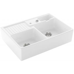 Villeroy & Boch Double-Bowl zlewozmywak ceramiczny 89,5x63 cm biały 632392R1