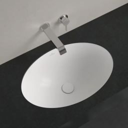 Villeroy & Boch Loop & Friends umywalka 56x38 cm podblatowa owalna CeramicPlus Stone White 4A5500RW