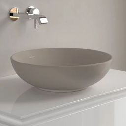 Villeroy & Boch Loop & Friends umywalka stojąca 42 cm nablatowa okrągła CeramicPlus Almond 4A4600AM