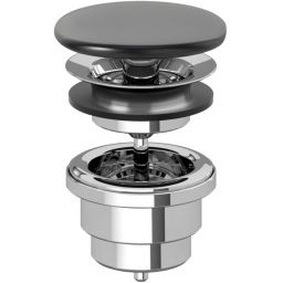 Villeroy & Boch korek do umywalki bez przelewu Pure Black 683500R7