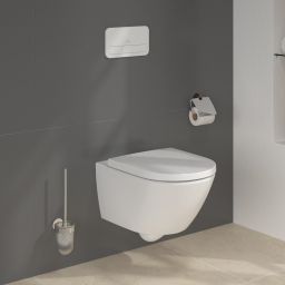 Zestaw Villeroy & Boch Subway 3.0 stelaż podtynkowy miska WC wisząca z deską i przycisk biały (92242700, 4670TS01, 92249068)