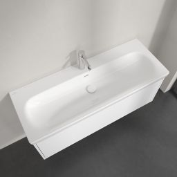 Villeroy & Boch Skyla umywalka 120x46 cm prostokątna meblowa CeramicPlus Weiss Alpin 5A51C5R1