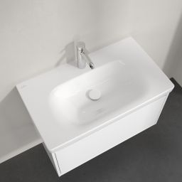 Villeroy & Boch Skyla umywalka 80x46 cm prostokątna meblowa CeramicPlus Weiss Alpin 5A5181R1