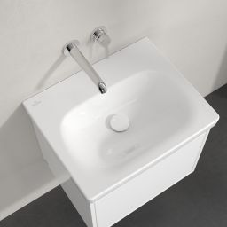 Villeroy & Boch Skyla umywalka 55x44,5 cm prostokątna meblowa CeramicPlus Weiss Alpin 5A5158R1