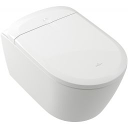 Villeroy & Boch Supreo Select toaleta myjąca wisząca bez kołnierza ze spłukiwaniem wirowym CeramicPlus Weiss Alpin V16EN3R1