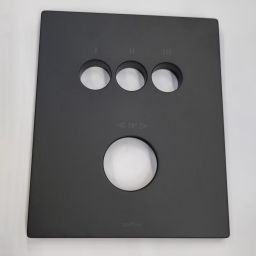 Kronenbach Smart Push rozeta baterii wannowo-prysznicowej czarny mat KBZPIA144NO