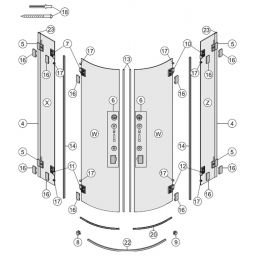 Koło Next uszczelka dolna do drzwi 90 cm A170121