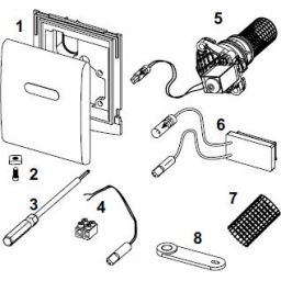 Tece Profil czujnik na podczerwień z zasilaniem 230/12V 9820088