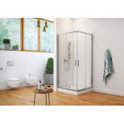 Actima Seria 201 kabina prysznicowa 80x80 cm kwadratowa chrom połysk/szkło przezroczyste KAAC.1802.800/N