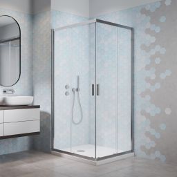 Radaway Alienta D kabina prysznicowa 80x90 cm prostokątna chrom/szkło przezroczyste 10258090-01-01