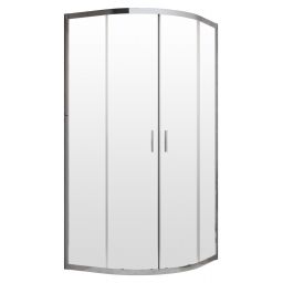 Radaway Alienta A kabina prysznicowa 80x80 cm półokrągła chrom/szkło przezroczyste 10228080-01-01