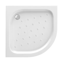 Zestaw Deante Funkia kabina z brodzikiem Standard New 90 cm chrom/szkło szronione (KYP651K, KTA053B)