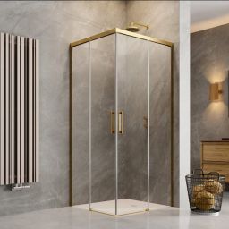 Radaway Idea Gold KDD kabina prysznicowa część prawa 110x110 cm kwadratowa 387063-09-01R