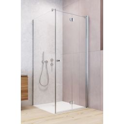 Radaway Eos KDJ B kabina prysznicowa 80x80 cm kwadratowa prawa chrom/szkło przezroczyste 137413-01-01R