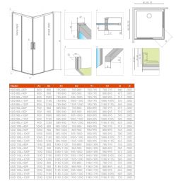 Radaway Idea KDD drzwi prysznicowe 100 cm lewe chrom połysk/szkło przezroczyste 387062-01-01LULTRACLEAR