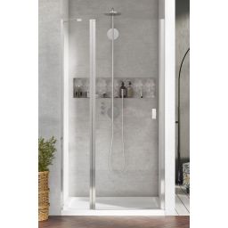 Radaway Nes DWJ II drzwi prysznicowe 120 cm wnękowe prawe chrom/szkło przezroczyste 10036120-01-01R