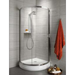 Radaway Premium Plus B kabina prysznicowa 90x90 cm półokrągła chrom/szkło przezroczyste 30473-01-01N