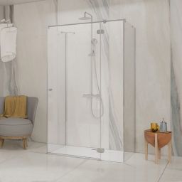 Radaway Torrenta KDJ drzwi prysznicowe 80 cm uchylne prawe chrom połysk/szkło przezroczyste 133380-01-01R