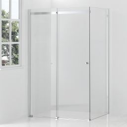 Hagser Frida kabina prysznicowa 80x100 cm prostokątna chrom/szkło przezroczyste HGR50000020