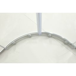 Hagser Andrea kabina prysznicowa 90x90 cm półokrągła chrom/szkło przezroczyste HGR11000020