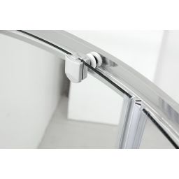 Hagser Andrea kabina prysznicowa 90x90 cm półokrągła chrom/szkło przezroczyste HGR11000020