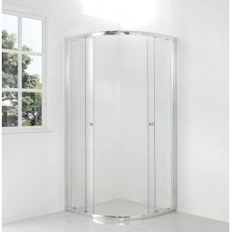 Hagser Andrea kabina prysznicowa 90x90 cm półokrągła chrom/szkło przezroczyste HGR11000020