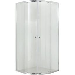 Hagser Andrea kabina prysznicowa 90x90 cm półokrągła chrom/szkło przezroczyste HGR11000020