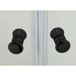 Hagser Andrea kabina prysznicowa 90x90 cm półokrągła czarny mat/szkło przezroczyste HGR22000020