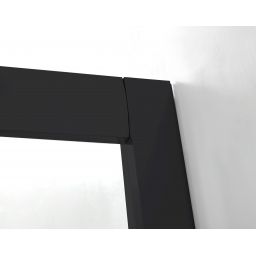 Hagser Andrea kabina prysznicowa 90x90 cm półokrągła czarny mat/szkło przezroczyste HGR22000020