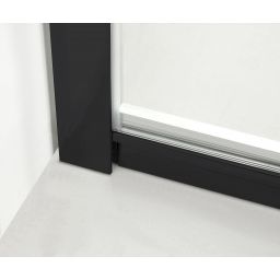 Hagser Andrea kabina prysznicowa 90x90 cm półokrągła czarny mat/szkło przezroczyste HGR22000020