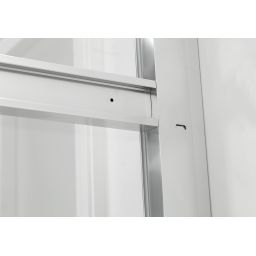 Hagser Frida kabina prysznicowa 90x100 cm prostokątna chrom/szkło przezroczyste HGR60000020