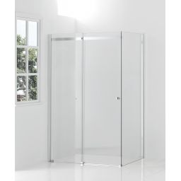 Hagser Frida kabina prysznicowa 80x120 cm prostokątna chrom/szkło przezroczyste HGR70000020