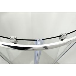 Hagser Andrea kabina prysznicowa 80x80 cm półokrągła chrom/szkło przezroczyste HGR90000020