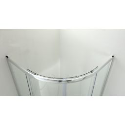 Hagser Andrea kabina prysznicowa 80x80 cm półokrągła chrom/szkło przezroczyste HGR90000020