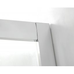 Hagser Andrea kabina prysznicowa 80x80 cm półokrągła chrom/szkło przezroczyste HGR90000020