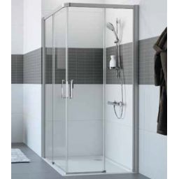 Hüppe Classics 2 EasyEntry 4-kąt drzwi suwane 2-częściowe 120 cm C25005.069.322