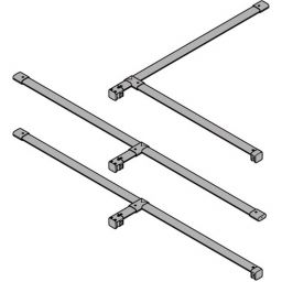 Hüppe Xtensa Pure zestaw uzupełniający do rozwiązania T srebrny połysk XT0501.069