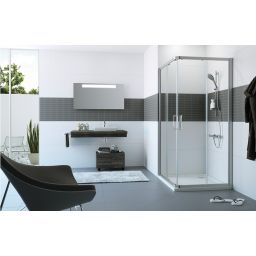 Huppe Classics 2 4-kąt kabina prysznicowa 90x90 cm kwadratowa srebrny połysk/szkło przezroczyste C20103.069.322