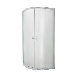 Invena Marbella kabina prysznicowa 90x90 cm półokrągła chrom/szkło mrożone AK-46-191